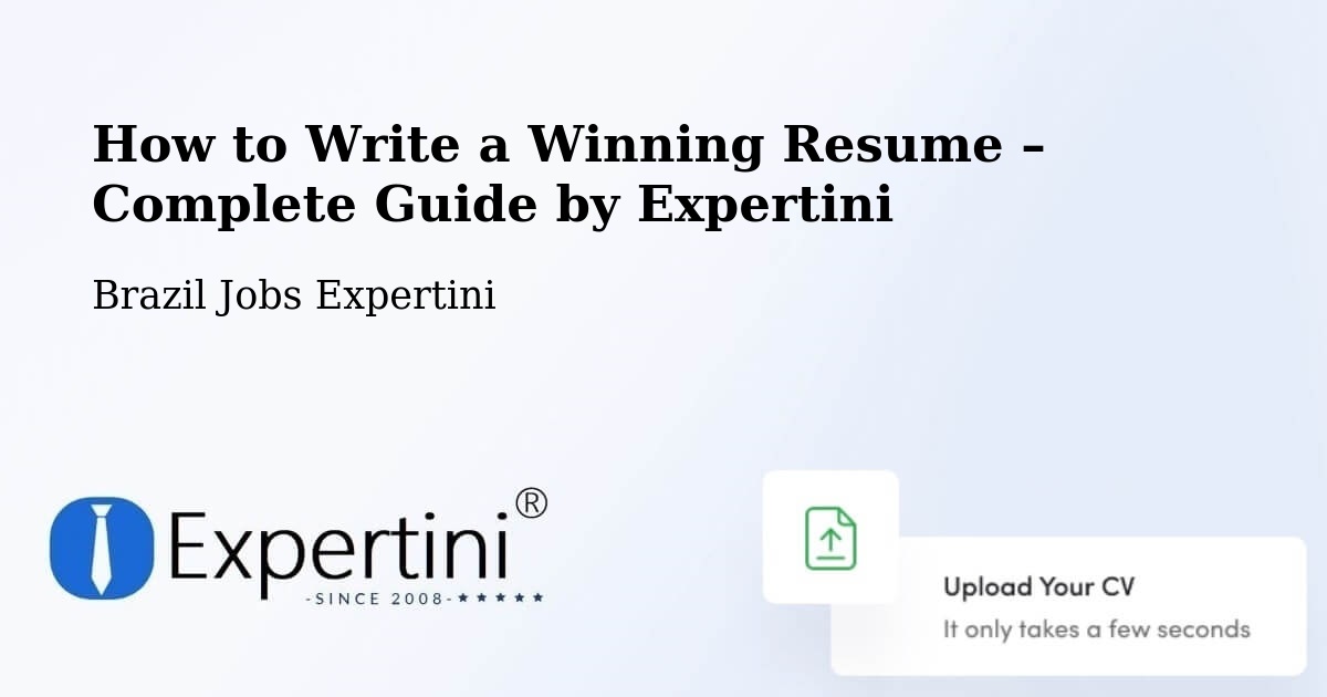 Resume Writing Guide for Job Seekers – Umbaúba - Umbaúba, Brazil Jobs Expertini
